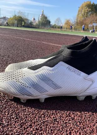 Бутсы копы бампы шиповки с носком оригинал adidas predator mutator обувь для футбола р43.5/27см  mbappe messi ronaldo2 фото