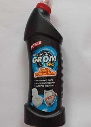 Засіб для чищення унітазу bacti grom wc power 0,75л