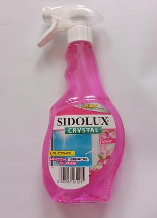 Средство для мытья окон sidolux crystal цветочный 0,5 триггер1 фото