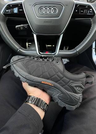 Осінні кросівки merrell ice cap moc 2 gore tex black orange