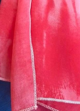 Палантин шарф жіночий рожевий шифон двосторонній, подарунок для неї9 фото
