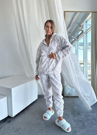 Домашний махровый костюм s m l xl ⚜️ пижама из махры туречки10 фото