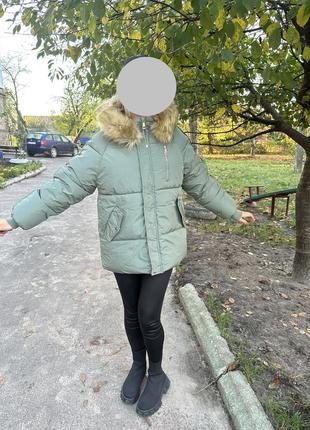 Зимняя куртка на холлофайбери размер l4 фото