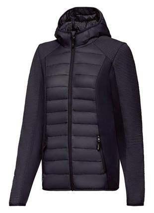 Куртка демисезонная комбинированная softshell / софтшелл для женщины crivit 370200  черный