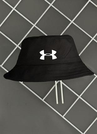 Панама чорна under armour білий лого