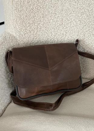 Класична сумочка із натуральної шкіри!  нові