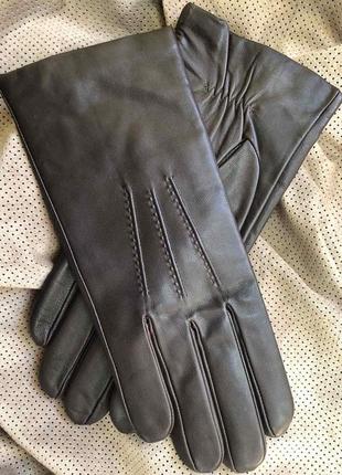 Перчатки мужские на шерстяной подкладке. цвет темно коричневый. размер 9"/24 см, 9,5"/ 25 см