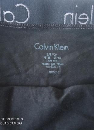 Черные хлопковые трусики фирмы calvin klein размер s3 фото