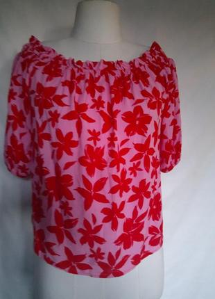 100% віскоза, жіноча блуза, літня блузка, топ, натуральна, віскозна, дрібна квітка штапель.9 фото