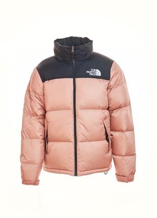 Куртка пуховик the north face 1996 700 pink розовый желтый1 фото