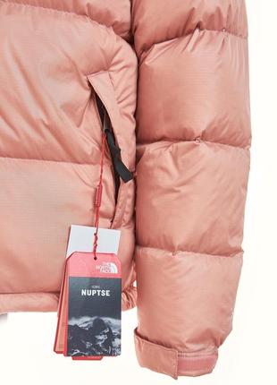 Куртка пуховик the north face 1996 700 pink розовый желтый6 фото