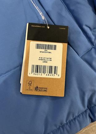 Пуховик the north face 92 low-fi hi-tek nuptse jacket light blue nf0a7zyptv87 фото