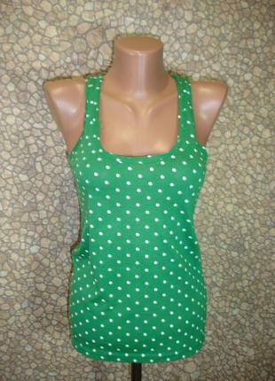 Майка-борцовка в горошек  "bershka"  44-46 р    испания