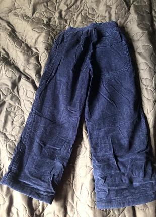 Тёплые вельветовые штаны размер 110-116 см