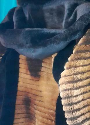 Шуба мутон натуральне хутро куртка зимова кобра5 фото