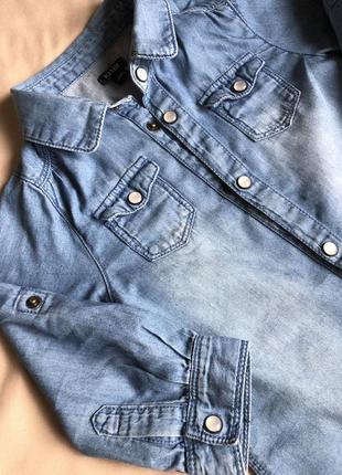 Сорочка джинсова / рубашка джинсова2 фото