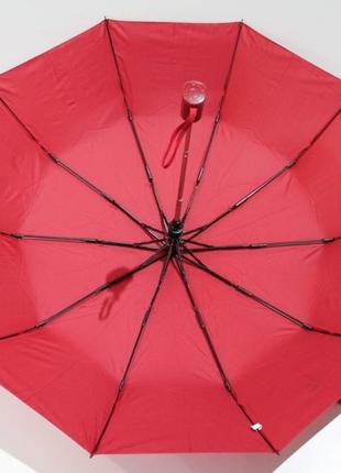 Зонт, парасолька, 10 спиць, карбон, анти-вітер, червоний, 061д7 фото