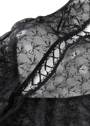 Cylenne anais сорочка сукня з мережива чорна5 фото