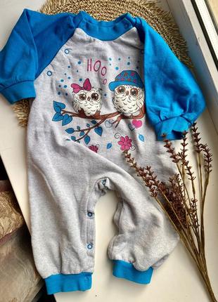 Чоловічок, чоловічки, ромпер, ромпер на флісі, піжама для сну