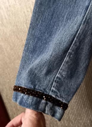 Новая джинсовая куртка пиджак френч размер 50-52-545 фото