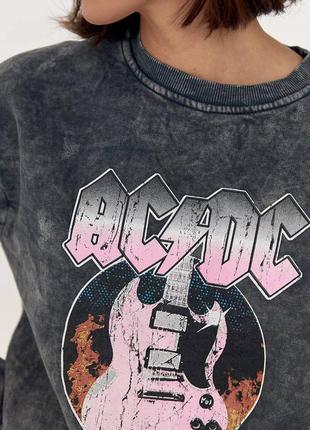 Світшот батнік худі варьонка acdc ac/dc спортивна кофта