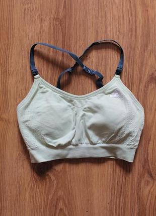 Стильный с чашечками топик бра фитнес спорт тренировки adidas 3 in 1 padded bra2 фото