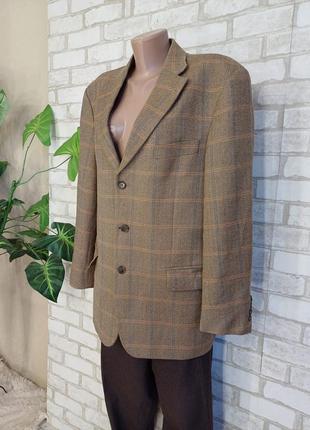Мега теплый мужской пиджак/жакет со 100%шерсти 5% кашемира в клетку, размер 3-5хл4 фото