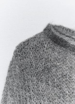 Ажурный свитер накидка9 фото