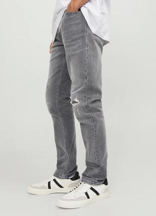 Мужские серые джинсы от jack &amp;jones4 фото