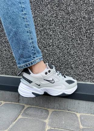 Кросівки nike m2k white/black7 фото