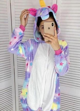Флисовая пижама единорожка1 фото