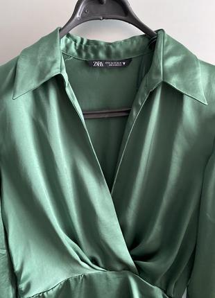 Сукня zara атлас