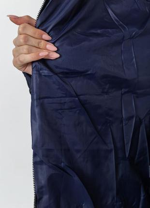 Куртка жіноча, колір темно-синій8 фото