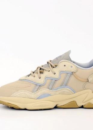 Adidas ozweego женские кроссовки адедас бежевые, кроссовки женские бежевые