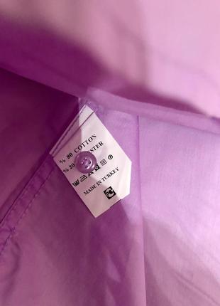 Фиолетовая рубашка слим3 фото