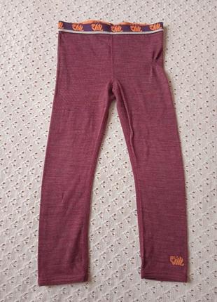 Термо брюки из мериносовой шерсти для девочки леггинсы шерстяные штанишки термобелье двухслойная шерсть мериноса