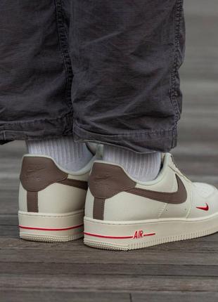 Nike air force 1 winter beige8 фото