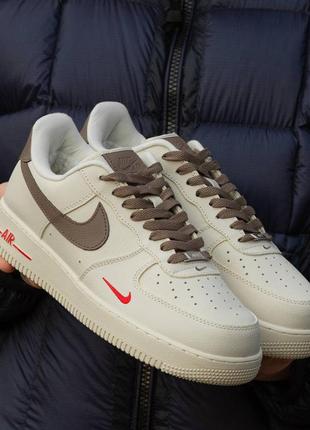 Nike air force 1 winter beige5 фото