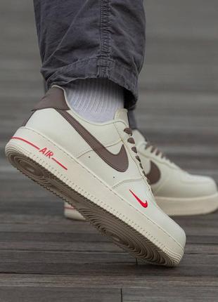 Nike air force 1 winter beige9 фото