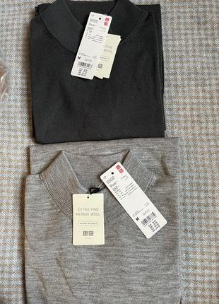 Гольф шерсть uniqlo чорний розмір м2 фото