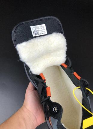Высокие зимние мужские замшевые кроссовки с мехом в стиле adidas niteball 🆕 зимние адидас3 фото