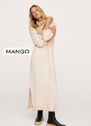 Вязаное платье миди от mango