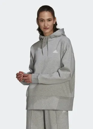 Жіноче флісове худі adidas essentials studio ha66091 фото