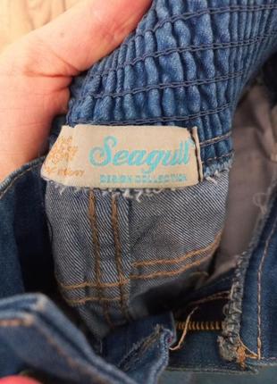Джинсы на девочку. джинсы на девочку бренда seagull. 110 г.3 фото