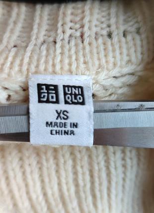 Оригинальный свитер от бренда uniqlo шерсть wool пуловер джемпер5 фото
