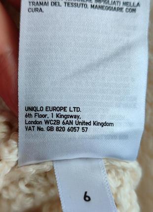 Оригинальный свитер от бренда uniqlo шерсть wool пуловер джемпер7 фото