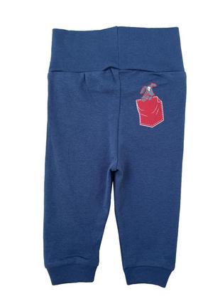 Хлопковые штаны lupilu для мальчика 3-6 мес, 62/68 см7 фото