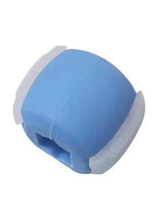 Тренажер для скул, челюсти эспандер для скул голубой 1 уровень (в коробке и со шнурком)