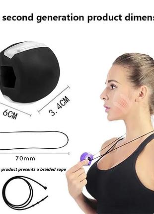 Тренажер для скул, челюсти эспандер для скул голубой 1 уровень (в коробке и со шнурком)