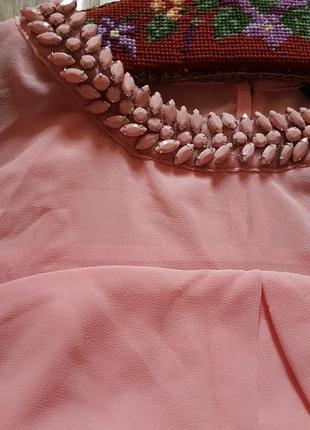 Супер блуза нежно розовая с камнями от dorothy perkins2 фото